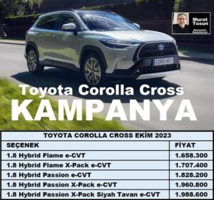 0 km Toyota Kampanyaları Ekim 2023