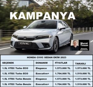 Honda Civic Kampanya Ekim 2023