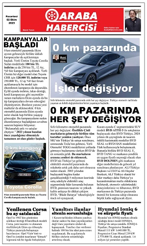 Otomotiv Gazete Sayfaları 2 Ekim 2023