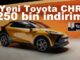 Toyota CHR Fiyat Listesi Kasım 2023.