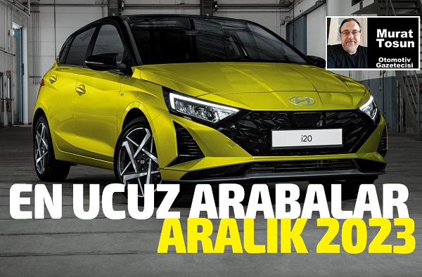 En Ucuz Arabalar Aralık 2023