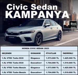 Honda Civic Sedan Aralık 2023