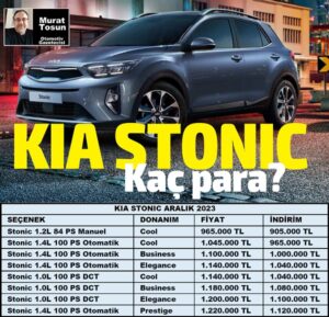 Kia Stonic Fiyat Listesi Aralık 2023