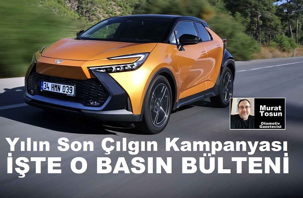 Toyota Kampanya Aralık 2023 0 km