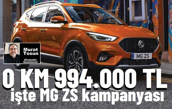 2024 MG ZS Fiyat Listesi Mart