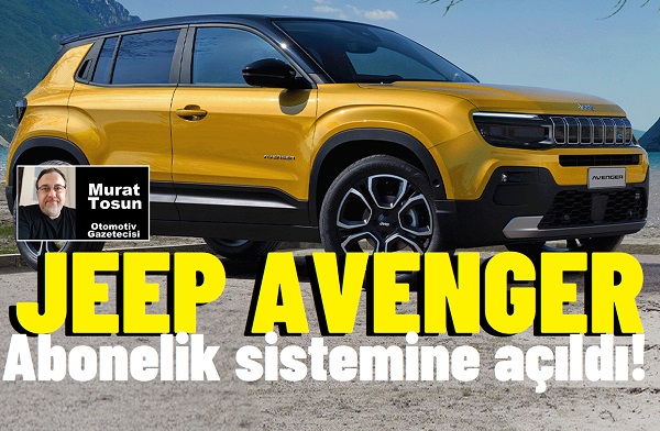 Jeep Avenger Abone Budget 2024.