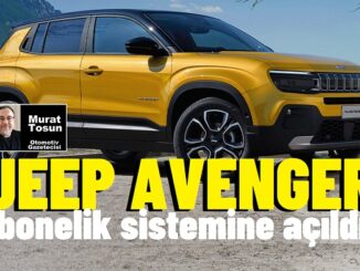 Jeep Avenger Abone Budget 2024.