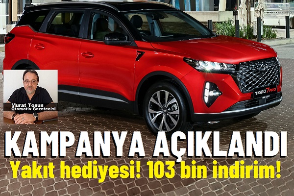 Chery Kampanya Nisan 2024 Yakıt.