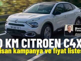 Citroen C4x Fiyat Listesi Nisan 2024.