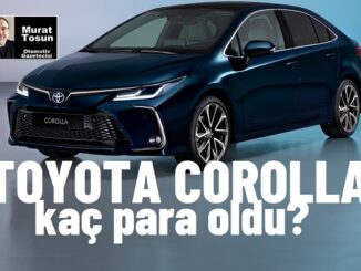 Toyota Corolla Fiyat Listesi Nisan 2024