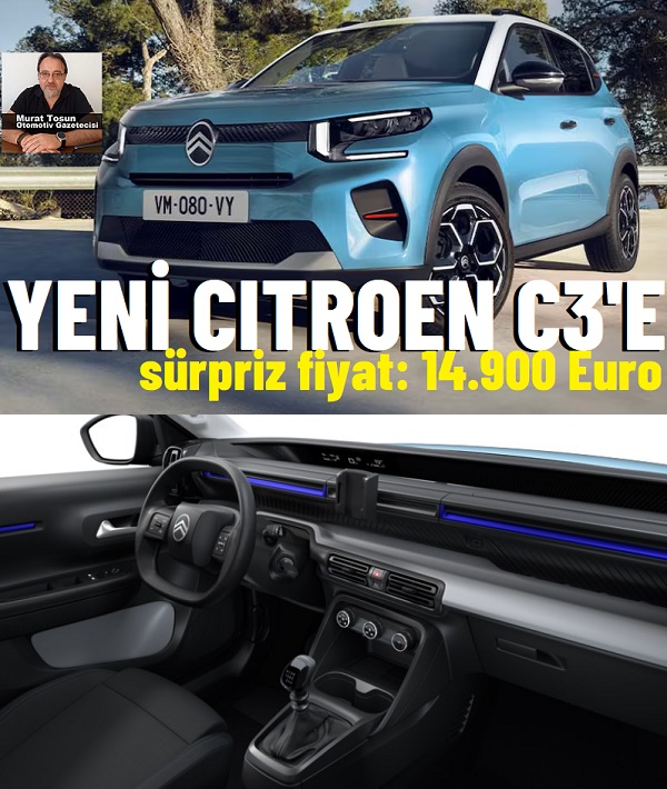 Yeni Citroen C3 Fiyat Listesi