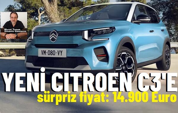 Yeni Citroen C3 Fiyat Listesi.