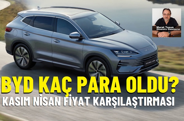 BYD Fiyatlar Nisan 2025.