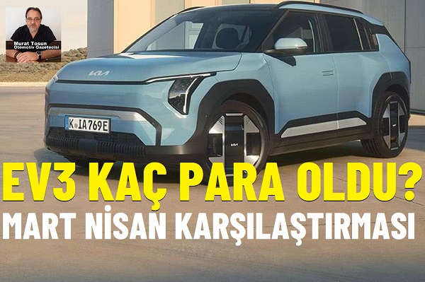 Kia EV3 Nisan 2025.