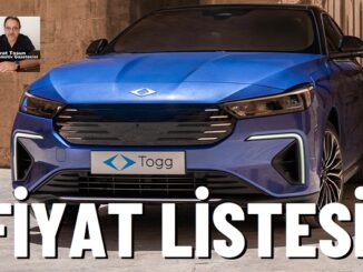 Togg T10F Fiyat Listesi Yeni.