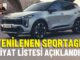 Yeni Kia Sportage Fiyat Listesi