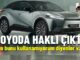 Elektrikli Otomobil Toyota 0 km.