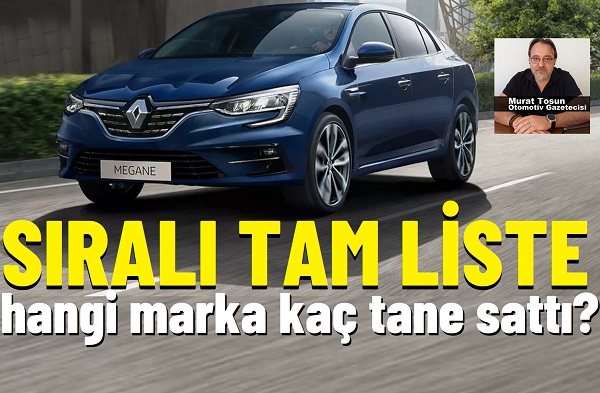 Araç Satış Rakamları Kasım 2025