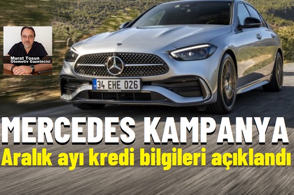 Mercedes finans kampanyası Aralık 2025.