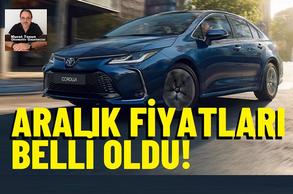 Toyota Corolla Sedan Kampanya Aralık 2025