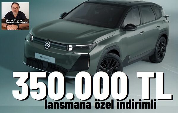 Yeni Citroen C5 Aircoss Fiyat Listesi.