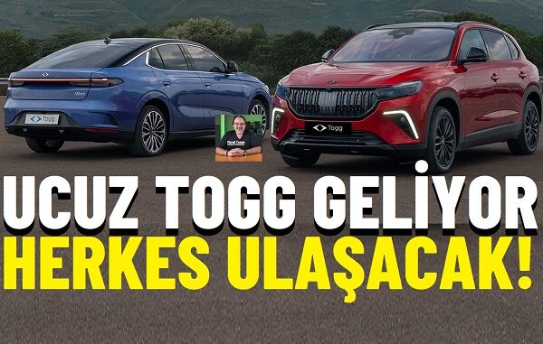 Togg T6 ucuz elektrikli otomobil.