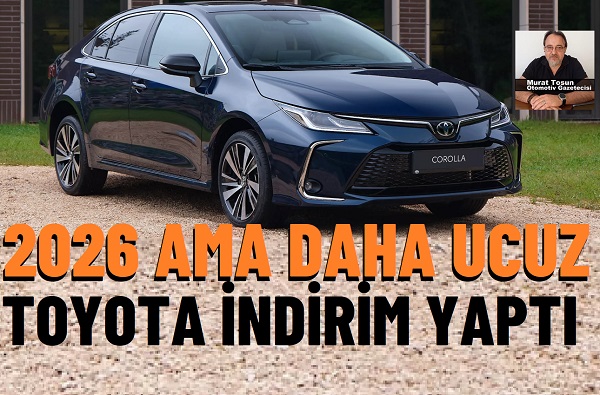 Toyota Corolla Ocak 2026 indirimli fiyatlar.
