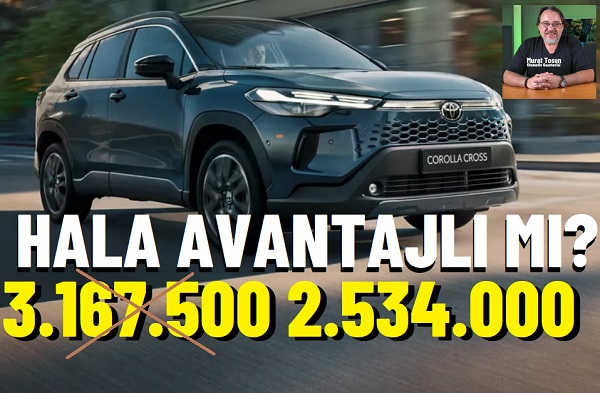 Toyota Corolla Hibrit SUV fiyat.