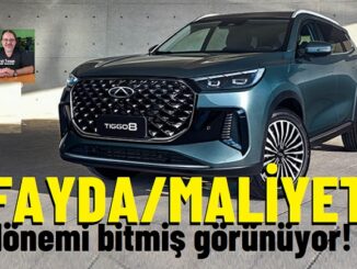 Chery fiyat listesi Ağustos 2026